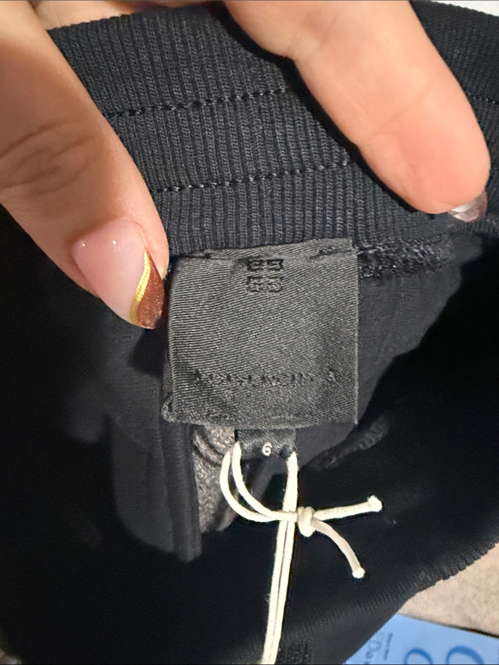 Givenchy Black Logo Sweatpants with White Lettering - Picture 4 of 6